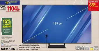 Carrefour Téléviseur qled 4k* samsung offre
