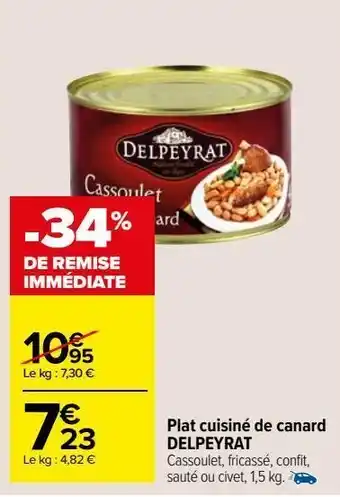 Plat cuisiné de canard delpeyrat