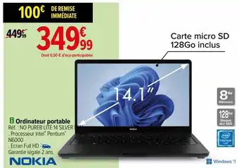 Carrefour Ordinateur portable nikon offre