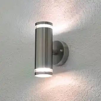 Applique d'extérieur led tiberius acier inoxydable