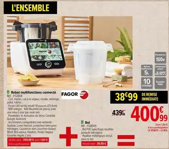Carrefour Robot multifonctions connecté fagor offre