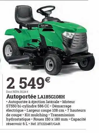 Espace emeraude Autoportée la185g108h offre