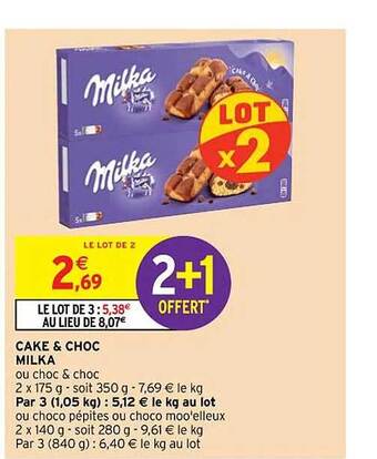 Cake & choc milka