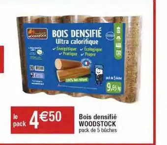 Migros Bois densifié woodstock offre