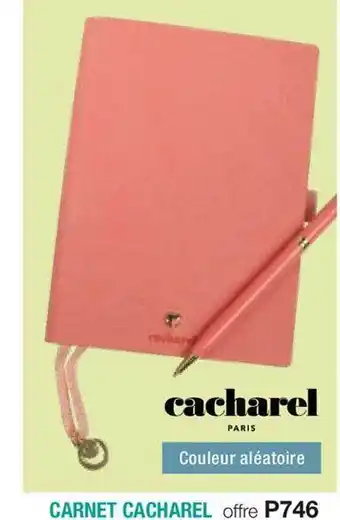 Stanhome Carnet cacharel offre