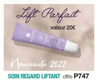 Stanhome Soin regard liftant kiotis paris offre