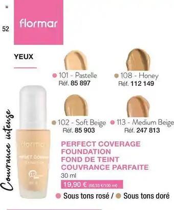 Stanhome Fond de teint couvrance parfaite flormar offre