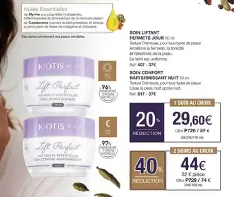 Stanhome Soin liftant fermeté jour kiotis paris, soin confort raffermissant nuit kiotis paris offre