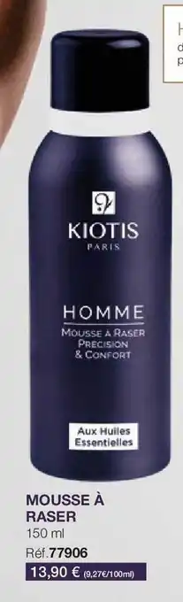 Stanhome Mousse à raser kiotis paris offre