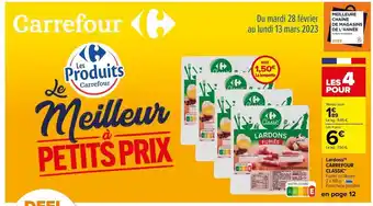 Carrefour Lardons(n) carrefour classic' offre