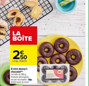 Carrefour 8 mini doony's chocolat(m) offre