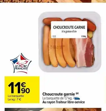 Carrefour Choucroute garnie (p) offre