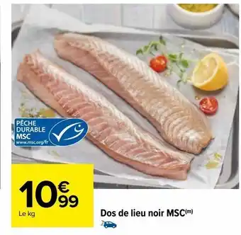 Carrefour Dos de lieu noir msc(m) offre
