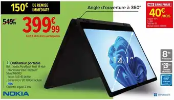 Carrefour Ordinateur portable nokia offre