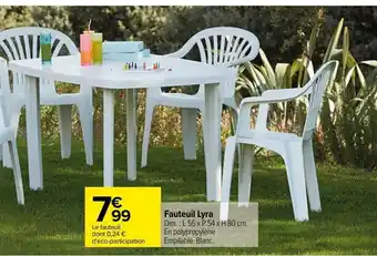 Carrefour Fauteuil lyra offre