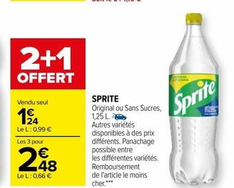 Carrefour Sprite offre