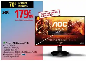 Carrefour Ecran led gaming fhd offre