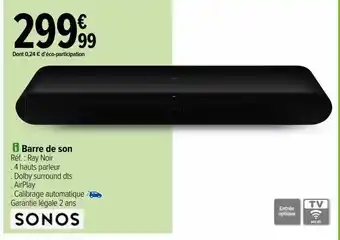 Carrefour Barre de son sono offre