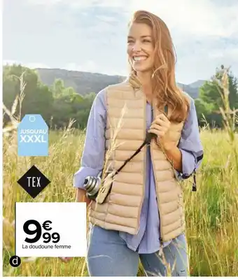 Carrefour La doudoune femme offre