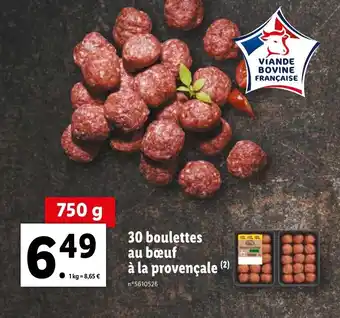 Lidl 30 Boulettes au Bœuf à La Provençale offre