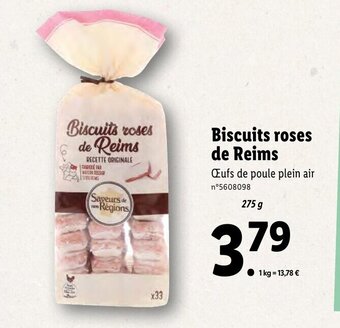 Lidl Biscuits Roses de Reims offre