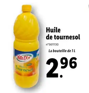 Lidl Huile de Tournesol offre
