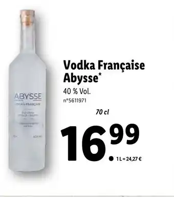 Vodka Française Abysse