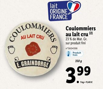 Coulommiers au Lait Cru