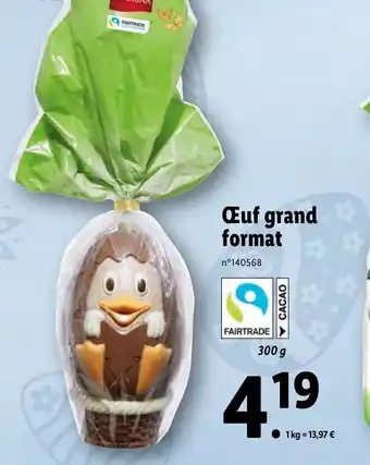 Lidl Œuf Grand Format offre