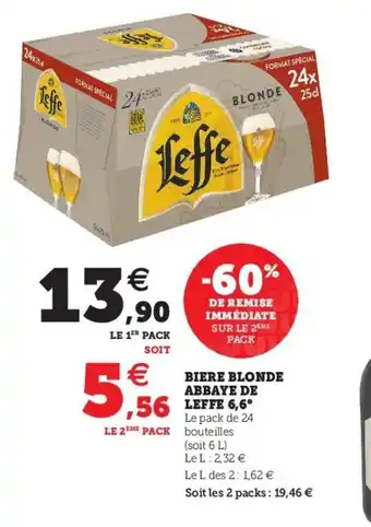 Bière Blonde Abbaye de Leffe