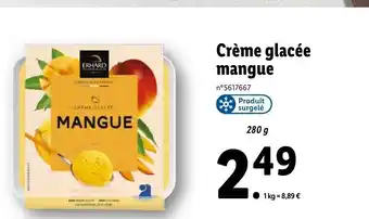 Lidl Crème Glacée Mangue offre