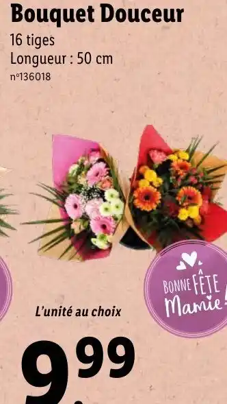 Lidl Bouquet Douceur offre