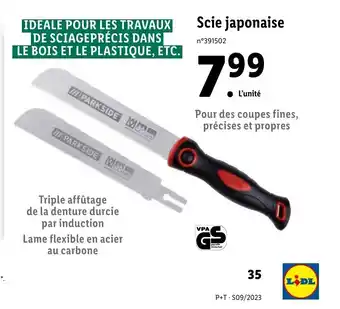Lidl Scie Japonaise offre