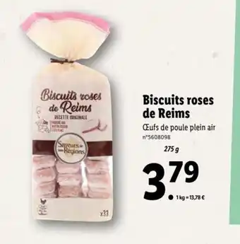 Lidl Biscuits Roses de Reims offre