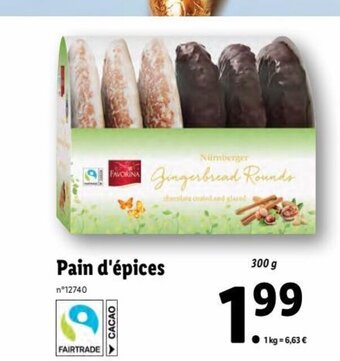 Lidl Pain d'épices offre
