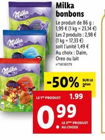Lidl Milka Bonbons offre