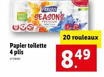 Lidl Papier Toilette 4 Plis offre