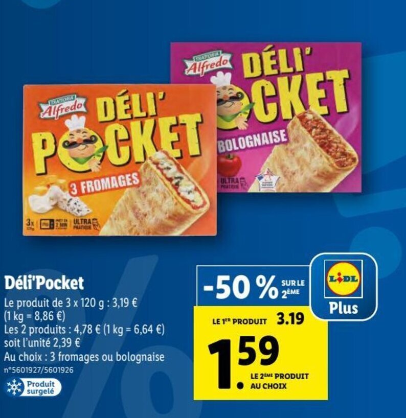 Promo Déli'Pocket chez Lidl