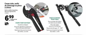 Lidl Coupe-tube, Outils de Sertissage ou Pince à Cintrer offre