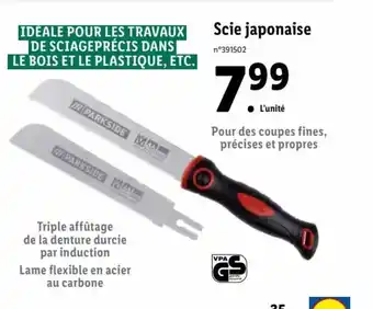 Lidl Scie Japonaise offre