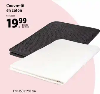 Lidl Couvre-Lit en Coton offre