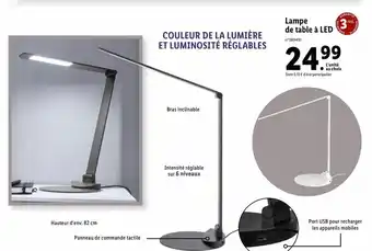 Lidl Lampe de Table à Led offre