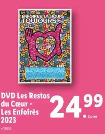 DVD Les Restos du Cœur- Les Enfoirés 2023