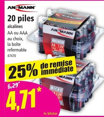 Norma 20 Piles offre