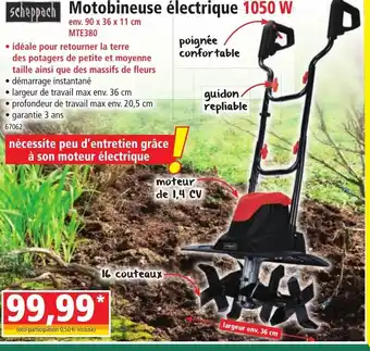 Norma Motobineuse électrique 1050 W offre