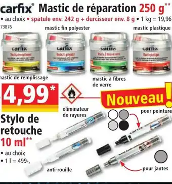 Norma Mastic de Réparation offre