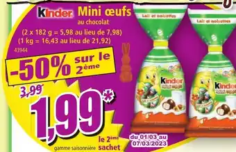 Norma Mini Œufs offre