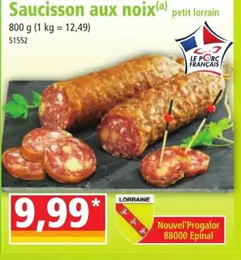 Norma Saucisson Aux Noix offre