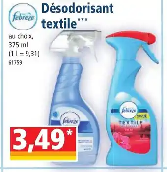 Norma Désodorisant Textile offre