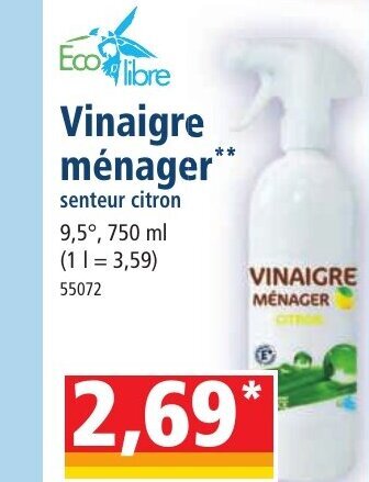 Norma Vinaigre Ménager offre
